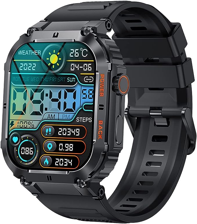 Unleash Your Potential with the Amazpro Tactical Smartwatch: The Ultimate Blend of Style and Functionality!